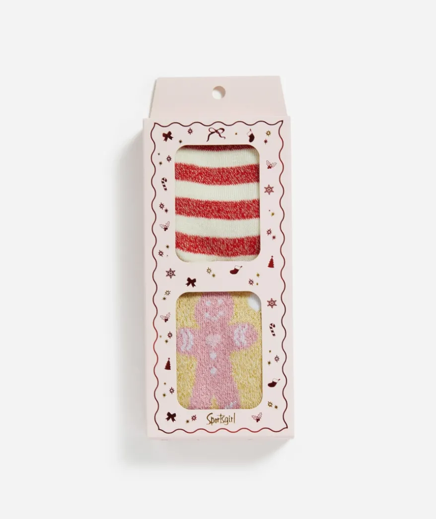 2 PACK FESTIVE SOCKS
