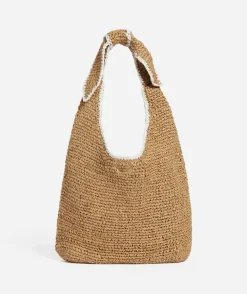 ADALINE NATURAL STRAW TOTE BAG