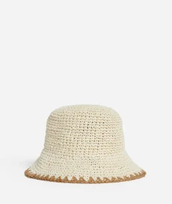 ALIYA CONTRAST EDGE STRAW HAT
