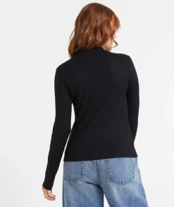 ANGIE MOCK NECK LONGSLEEVE TOP