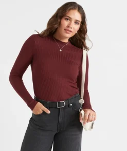 ANGIE MOCK NECK LONGSLEEVE TOP