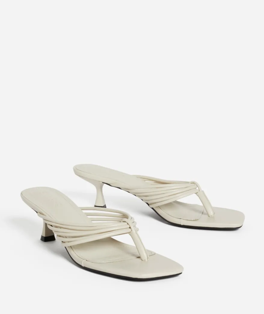 ANNA BONE STRAPPY THONG HEEL