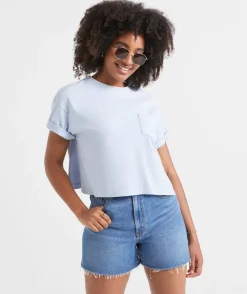 AUSTRALIAN COTTON CHOPPED POCKET TSHIRT