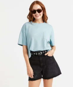 AUSTRALIAN COTTON CHOPPED POCKET TSHIRT