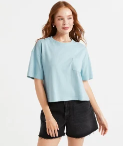 AUSTRALIAN COTTON CHOPPED POCKET TSHIRT