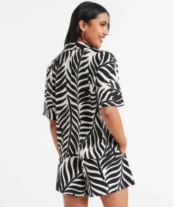 AUTUMN OVERSIZED PRINTED SHIRT