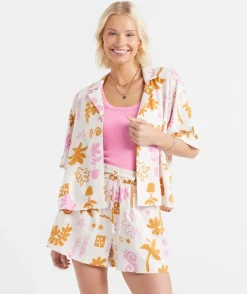 AUTUMN OVERSIZED PRINTED SHIRT