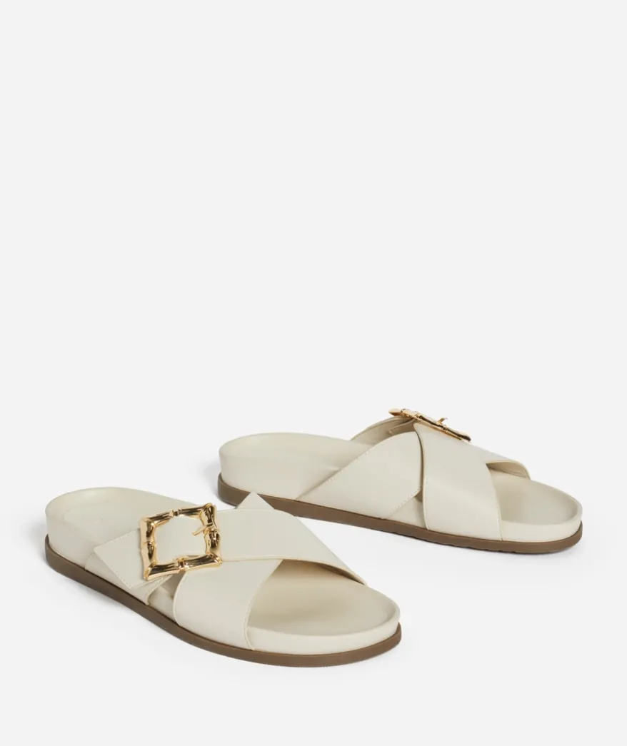 BAILEY BUCKLE ECRU SANDAL