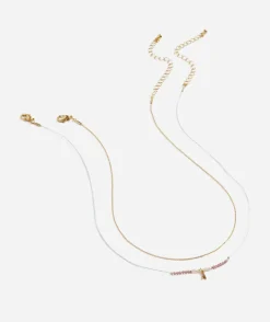 BEADED ALPHABET NECKLACE