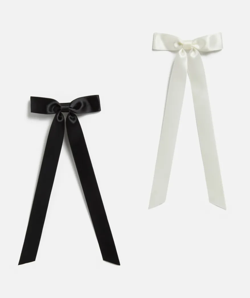 BLACK AND WHITE BOW