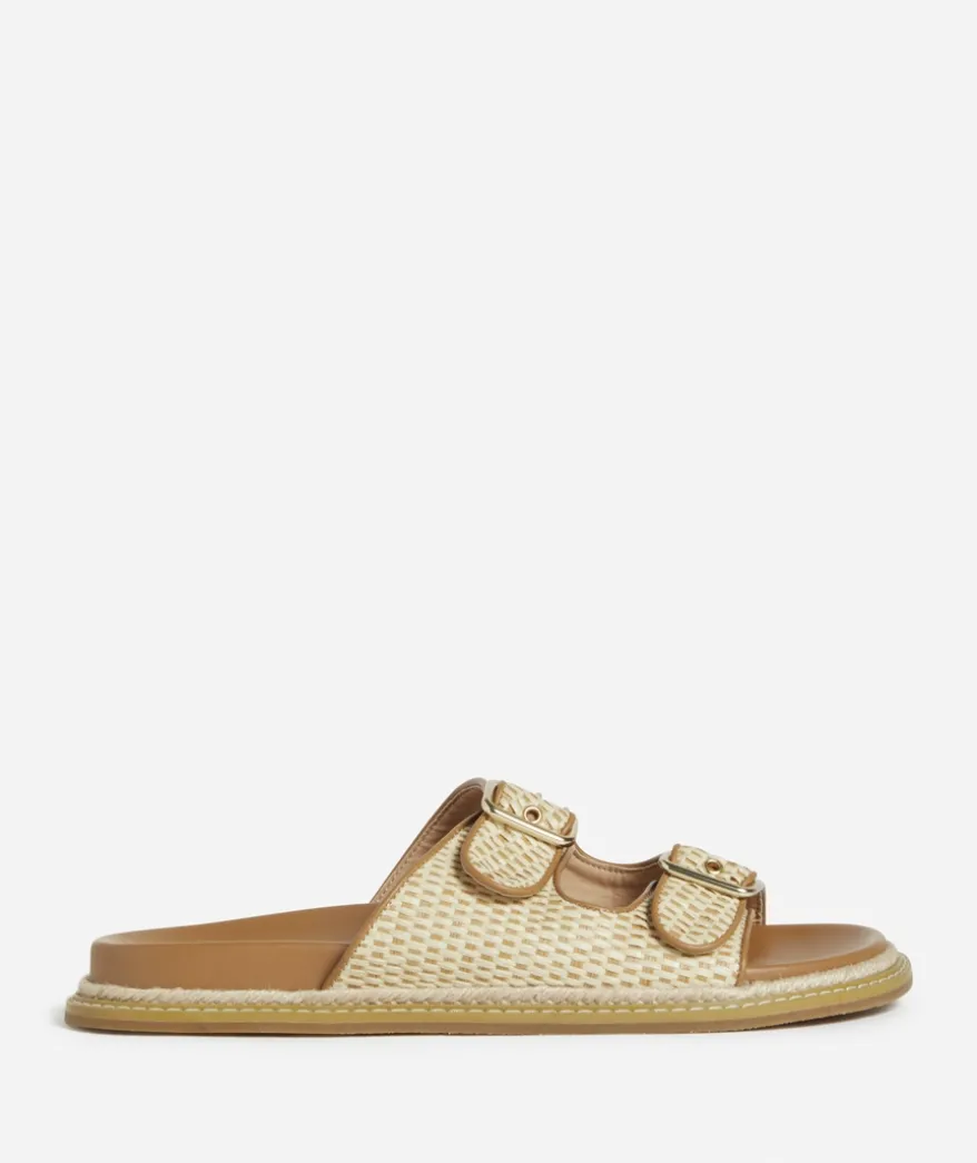 CARLA NATURAL TWO STRAP SANDAL