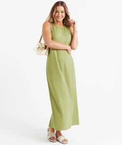 CARLA RACER NECK MIDI DRESS