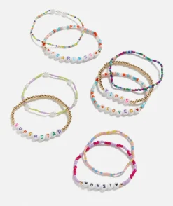 COLOURFUL BEADED FRIENDSHIP BRACELET PACK