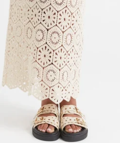 CROCHET MIDI SKIRT