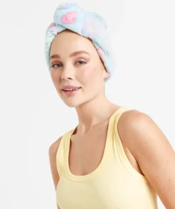 DRY TIME MICROFIBRE HAIR DRYING WRAP - FLOWERS & HEARTS