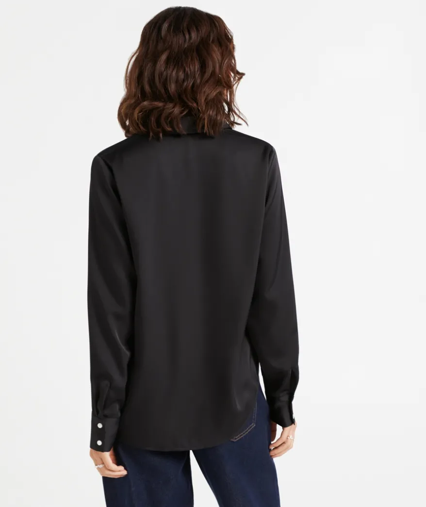 EVIE SATIN SHIRT