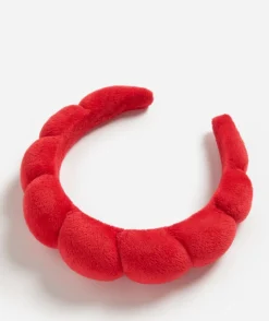 FRESH FACED BUBBLE HEADBAND - RED