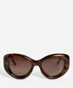 GIGI ROUND BUBBLE SUNGLASSES - TORT