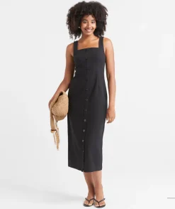 GITA RAMIE COLUMN DRESS