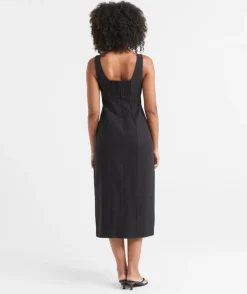 GITA RAMIE COLUMN DRESS