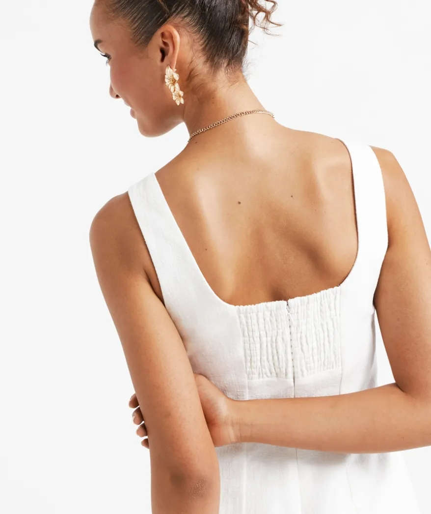 GITA RAMIE COLUMN DRESS