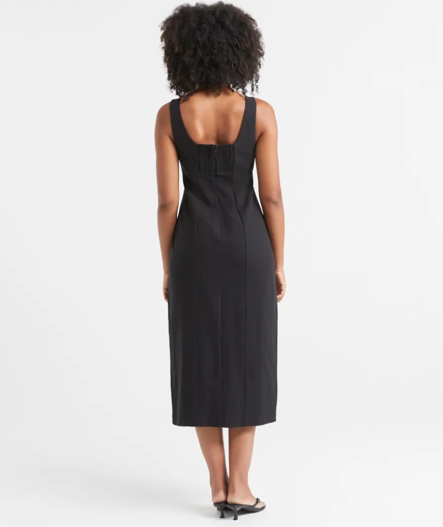 GITA RAMIE COLUMN DRESS