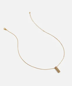GOLD BUBBLE ALPHABET NECKLACE