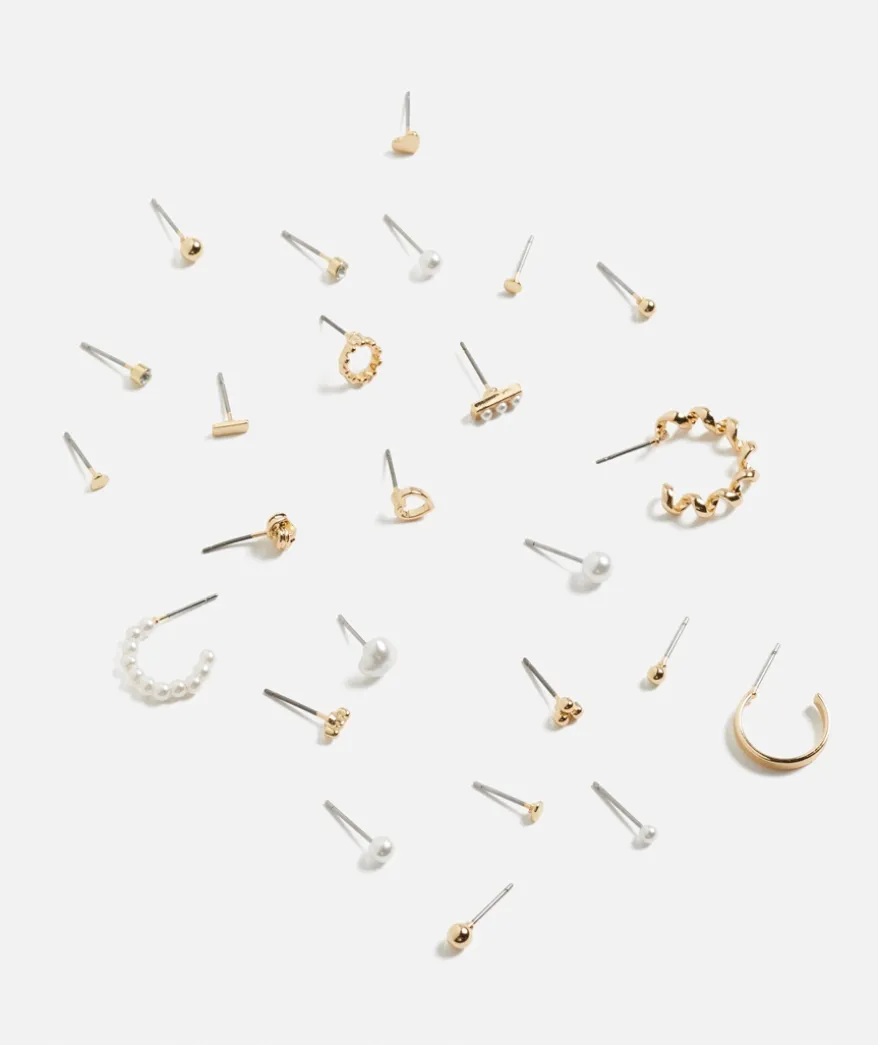 GOLD MEGA PEARL EARRING PACK