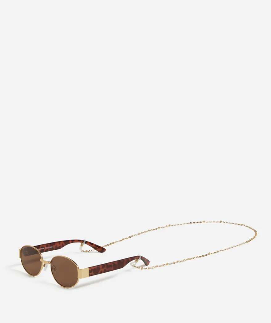 GOLD PAPERCLIP SUNGLASSES CHAIN