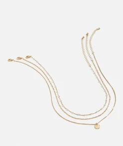 GOLD PEARL CHAIN NECKLACE