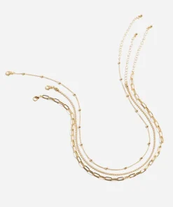 GOLD PEARL LAYERED NECKLACE PACK