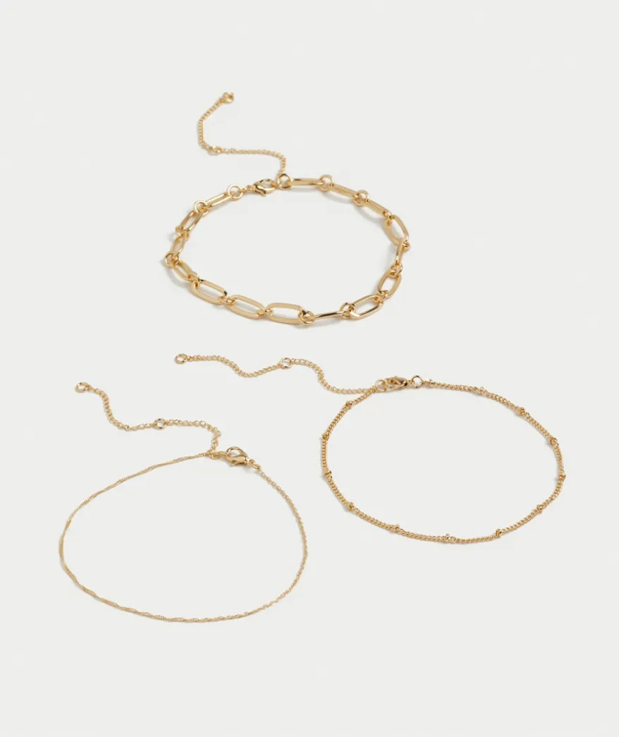 GOLD PLATED ANKLET PACK