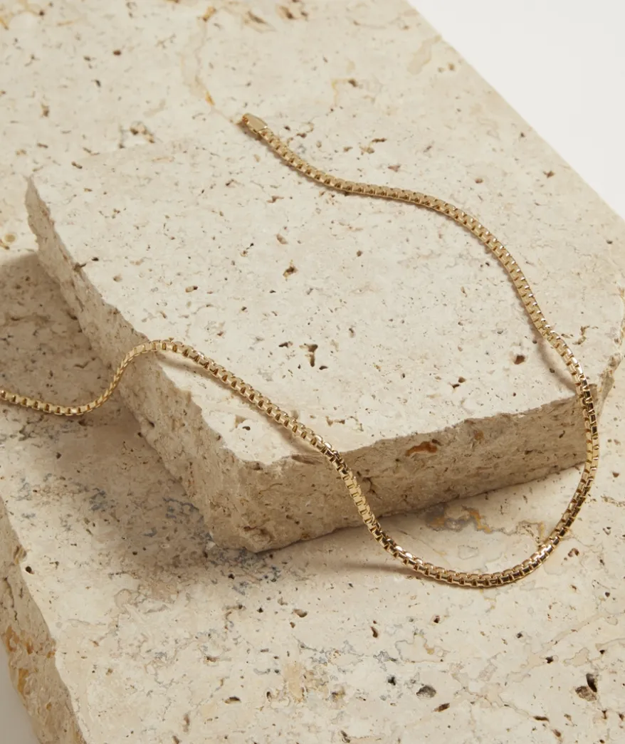 GOLD PLATED FLAT NECKLACE