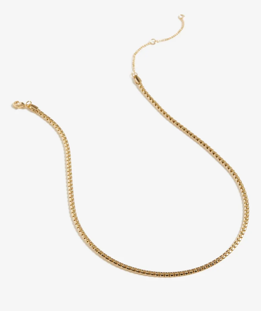 GOLD PLATED FLAT NECKLACE