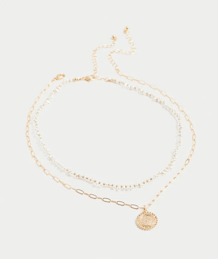 GOLD PLATED FRESHWATER PEARL NECKLACE