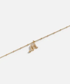 GOLD PLATED PEARL ALPHABET NECKLACE