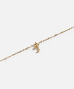 GOLD PLATED PEARL ALPHABET NECKLACE