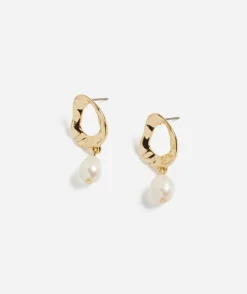 GOLD PLATED PEARL DROP EARRING