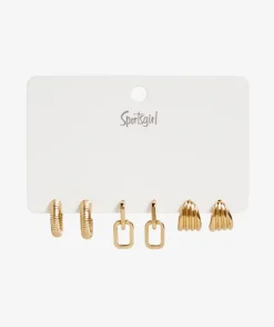 GOLD TEXTURED HOOP AND DROP PACK