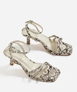 HAILEY SNAKE STRAPPY HEEL