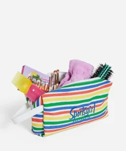 HERITAGE - SPORTSGIRL STRIPE CANVAS MAKEUP BAG