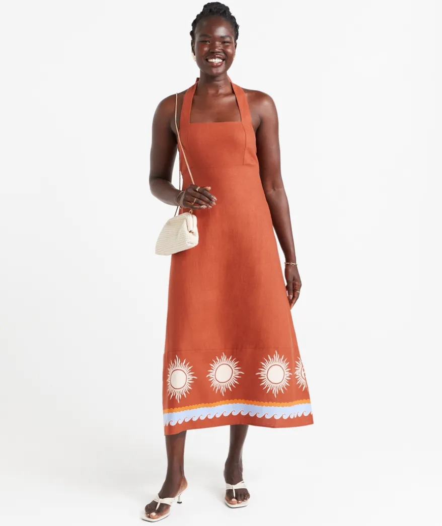 JOANNA HALTER MIDI DRESS