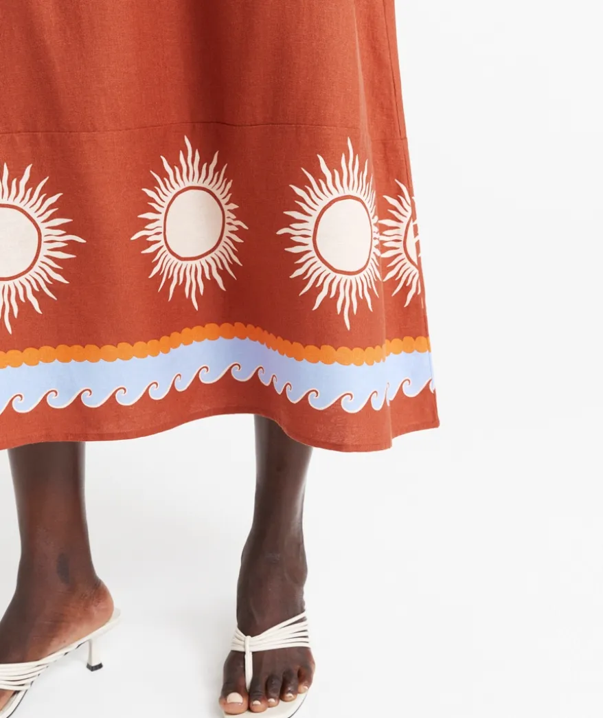 JOANNA HALTER MIDI DRESS