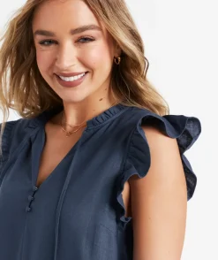 KAYLEE FLUTTER SLEEVE MINI DRESS