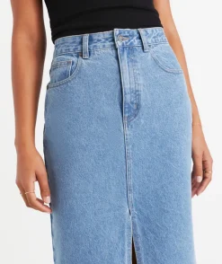 KENZIE SPLIT MIDI SKIRT