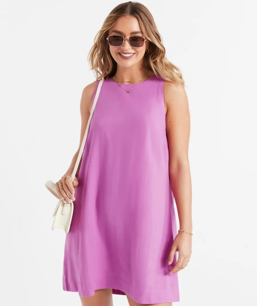 KERBIE RACER NECK MINI DRESS