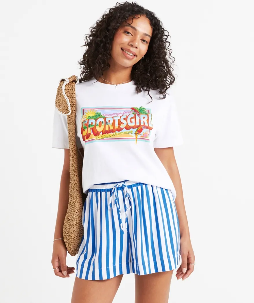 LARA STRIPE PULL ON SHORT