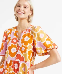 LEILA PUFF SLEEVE MINI DRESS