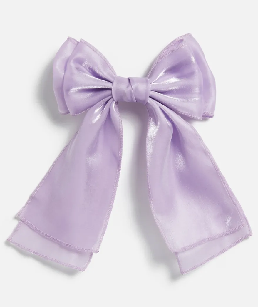 LILAC GLIMMER HAIR BOW