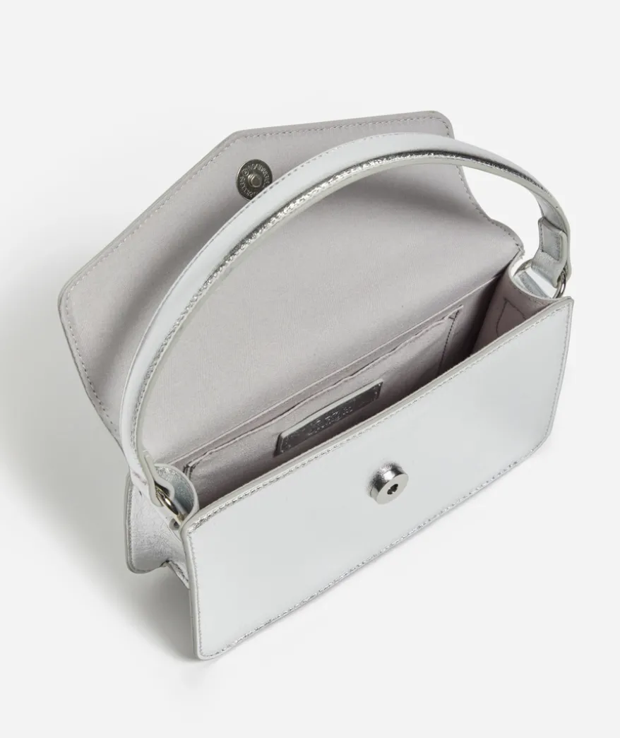 LUCI SILVER TOP HANDLE BAG